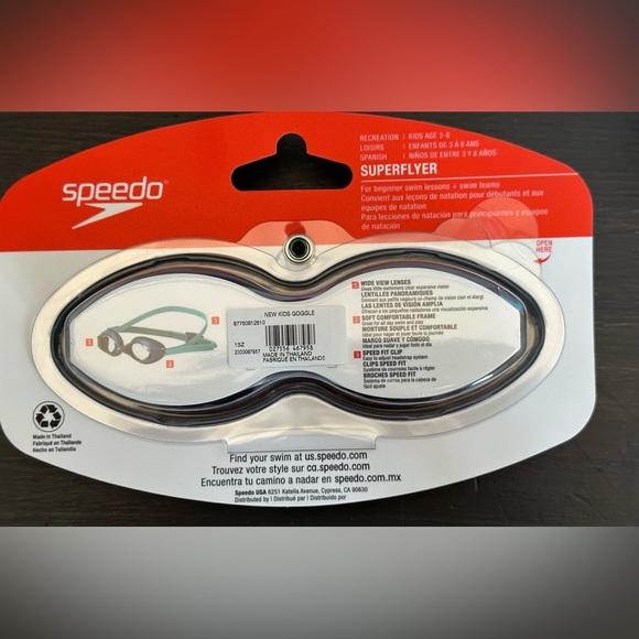 ✨NWT✨ Speedo Superflyer Goggles- Ages 3-8 - Picture 3 of 5
